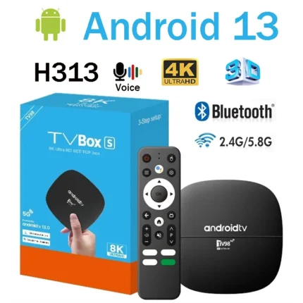 جهاز TV98 ATV H313 أندرويد 13.0 H313 رباعي النواة 2.4G/5G ثنائي واي فاي